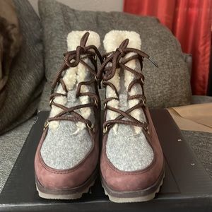 Sorel Sneakchic Alpine Shearling & Leather Boot
